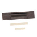 Nut Saddle Slotted Wood Bridge Set for Ukulele Parts Replaceable  Accessories Ew