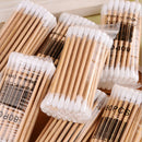 80pcs Makeup Cotton Swab Double Head Cotton Buds Wood Sticks Ears CleaningToolME