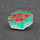 Cartoon Cute Strawberry Candy Box Metal Brooch Pins H4J7