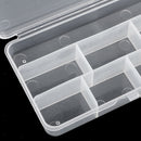 Clear 8 Grids Fishing Lure Bait Box Fishing Beads Snaps Jigs Container Case
