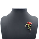 Rose Flower Alloy Wedding Clothes Accessory Pin Brooch Women Christmas Gift