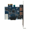 PCI Express PCI-E Card 2 Port Hub Adapter + USB 3.0 Front Panel 5Gbps Hi-Sp