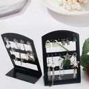 24 Holes Earrings Jewelry Display Rack Home Ear Hook Holder Storage Shelf