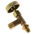 Horizontal Vent Propane Regulator, Grill Gas Brass Adapter Needle Valve- ON/OFF