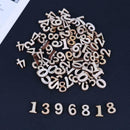 100pcs DIY Log Color Mixed Numbers Wood Chips Cardmaking Scrapbooking A