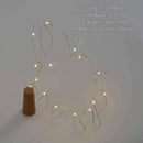 Wine Bottle Lights with Cork , Battery Operated String Lights Bottle Glass