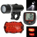 Bicycle Speedometer Odometer Mountain Bike Cycling Light Rear Lamp Cycling