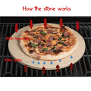 13 Inch Pizza Stone for Cooking Baking Grilling Extra Thick Pizza Tools for