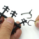 Fishing Hook Stop Beads Rack Black Rig Stopper Shank Joint Jig Supplies