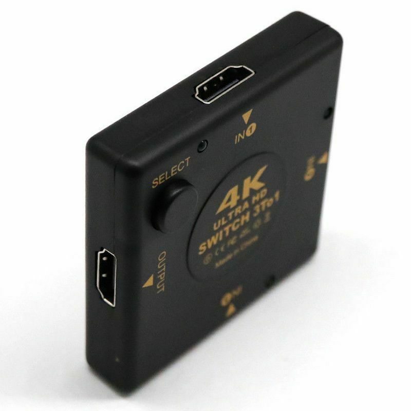4K HDMI Switch Box Selector 3 In 1 Out kvm Audio Extractor Hub Splitter Swi G7Z2