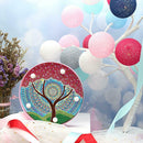 DIY Tree Diamond Painting Light Special Full Drill LED Night Lamp (Red)