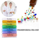 English color portable one week sealing box 7 layer folding box pill small J0X2
