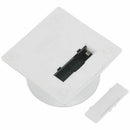 White Solar/Battery Powered Rotating Stand Product Display Art Jewellery Ex Q6Q9