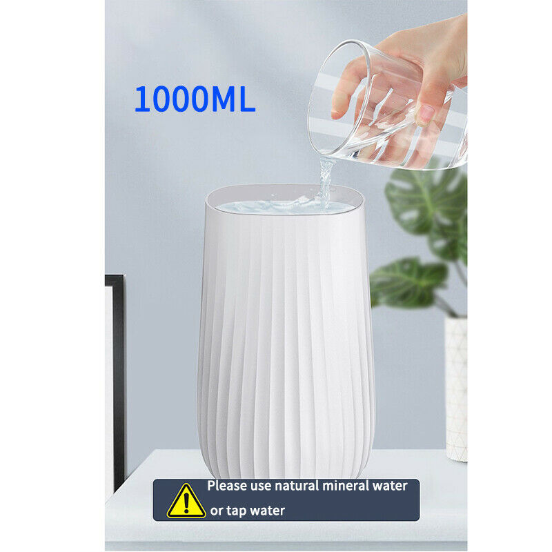 Air Humidifier 1000ML Ultrasonic Double Nozzle Aroma Diffuser LED Light MistM3Z4