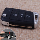 Blank Folding Key FOB Case Shell Replacement Uncut Blade fit for VW Golf 7 MK7