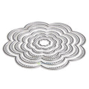 7Pcs/Set Flower Circles Metal Cutting Dies Stencils DIY Scrapbook Card Decor