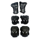 Safe Outdoor Skating Protective Knee Hand Elbow Guard Sets S Black and Blue