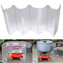 8 Plate Foldable Stove Windshield Outdoor Camping Cooking Gas Stove Wind ShielOZ