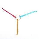 3 Pcs Crochet Hooks Key Chain Set Weaving Tools Crochet Needles X7W6