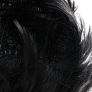 Mens short straight Black Daily life full wig