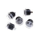 5x Car 12V Round Rocker Boat Toggle SPST ON/OFF Switch + Waterproof Cover â„–[