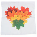 Autumn Leaves Fall Heart Home Decor Throw Pillow Cover Cushion Case 18 x 18 B9K7