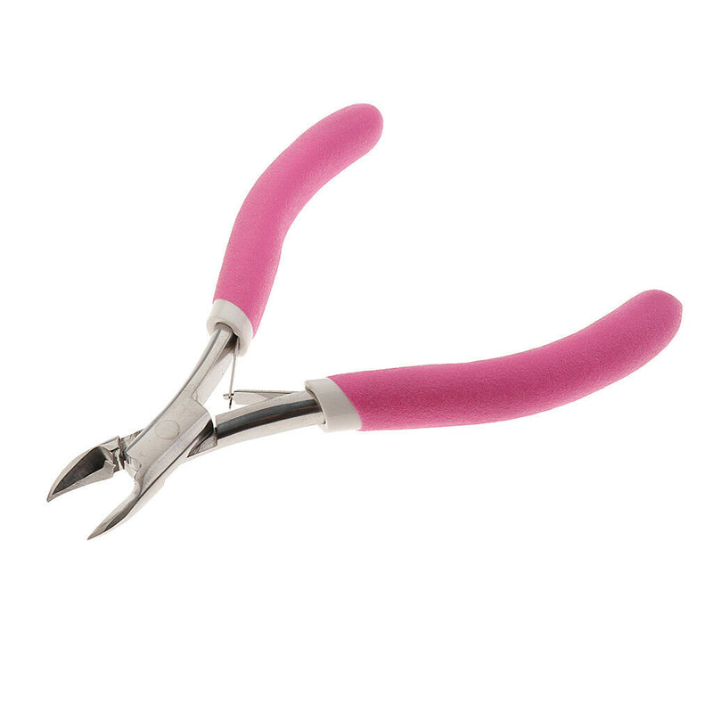Stainless Steel Nails Cuticle Nipper Hard Skin Remover Manicure Tool Pink