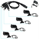 1 Female To 4 Male Power Supply Split Cable Converter DC 12V For CCTV Camera DVR