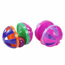 1Pcs Plastic Rolling Cat Interactive Bell Ball Teaser Squeaky Pet Chew ToyB Ew