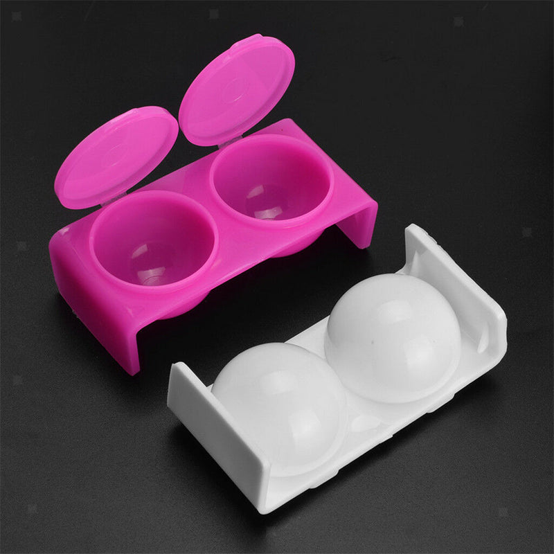 2 Pcs Nails Brushes Cleanser Cup Cleaning Remover Container Bottle With Lid