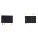 10pcs 2.54mm Single Row Female Pitch Header Socket Connector PCB 5 Pin Stri