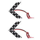 2pcs Red 14SMD LED Car Rear View Side Mirror Arrow Panel Turn Signal Lights