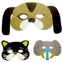 10PCS Assorted EVA Foam Animal Masks for Kids Birthday Party