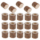 MagiDeal 20X Wood Candle  Wooden Planter Flower Pot For Home Decoration