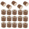 MagiDeal 20X Wood Candle  Wooden Planter Flower Pot For Home Decoration