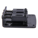Adjustable Guitar Tailpiece for Cigar Box Guitar 3 String Hard-tail(Black)