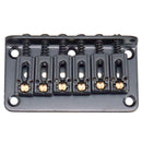 Hardtail Guitar Bridge Body Through for 6 String Electric Parts Black