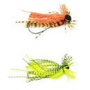 4Pcs 10G Beard Fishing Lures Fly Rubber Swim Bass Hook Bait Artificial Simu