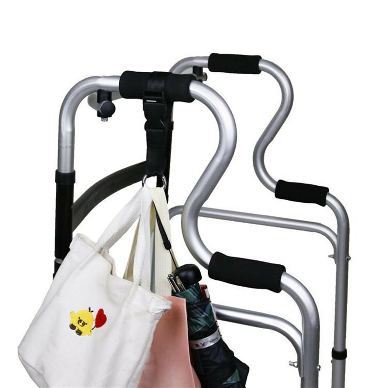 2x Round Strong Handy Hooks Clips Hanger for Walker Rollator Shopping Cart