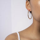 Fashion Women Circle Bamboo Shape Drop Dangle Earrings Statement Jewelry Gi BX