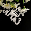 peace on earth letter Metal Cutting Dies For DIY Scrapbooking Card Paper Albu Hn