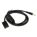 Black 12Pin to 3.5MM Male AUX Audio Adapter Cable 150CM For BMW E85 E83 E86 Mini