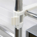 Stainless Steel Adjustable Multifunctional Microwave Oven Shelf Rack Standi