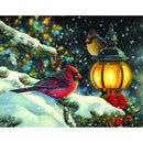 Winter Birds 5D DIY Full Round Drill Diamond Painting Mosaic Decor Craft