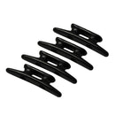 4pcs Marine Boat Yacht Kayaks Heavy Duty 75mm Nylon Open Anchor Cleat Black