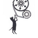 Party Earring,Women Hook Dangle Handmade Cat Gear Earrings