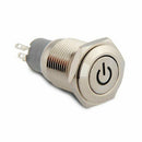 16mm 12V Red LED On/Off Push Buttons Switch for Car Auto Boat