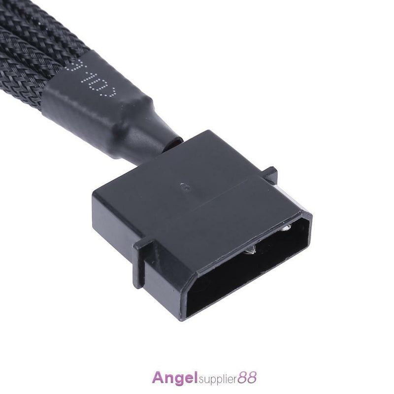4pin IDE Molex to 4-Port 3Pin/4Pin Cooler Cooling Fan Splitter Power Cable