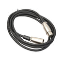 3Pin XLR Male to XLR Female Balanced Microphone Audio Cable Connector 1.8m