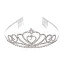 Women Crystal Crown Romatic Elegant Princess Hair Ornaments Jewelry A